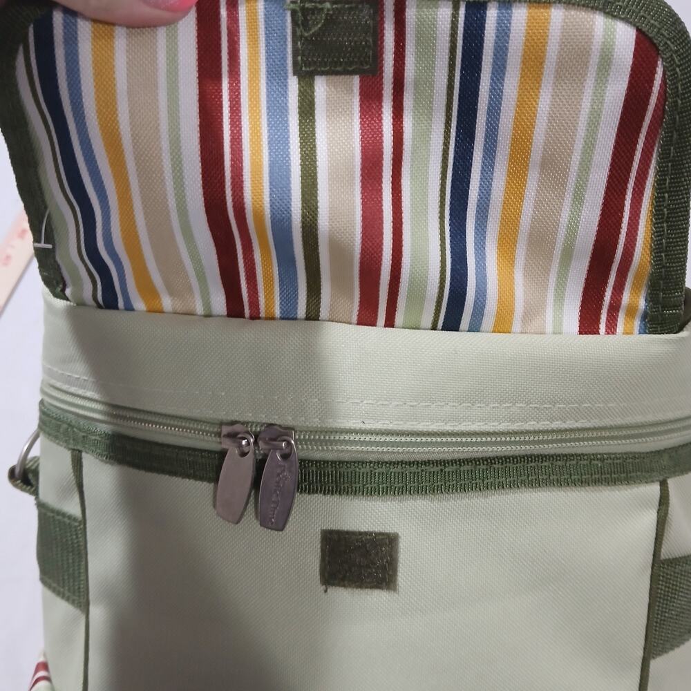 Picnic Time Cooler Tote Bag Riviera Collection Insulated Wine Beverage Travel - Picture 5 of 11